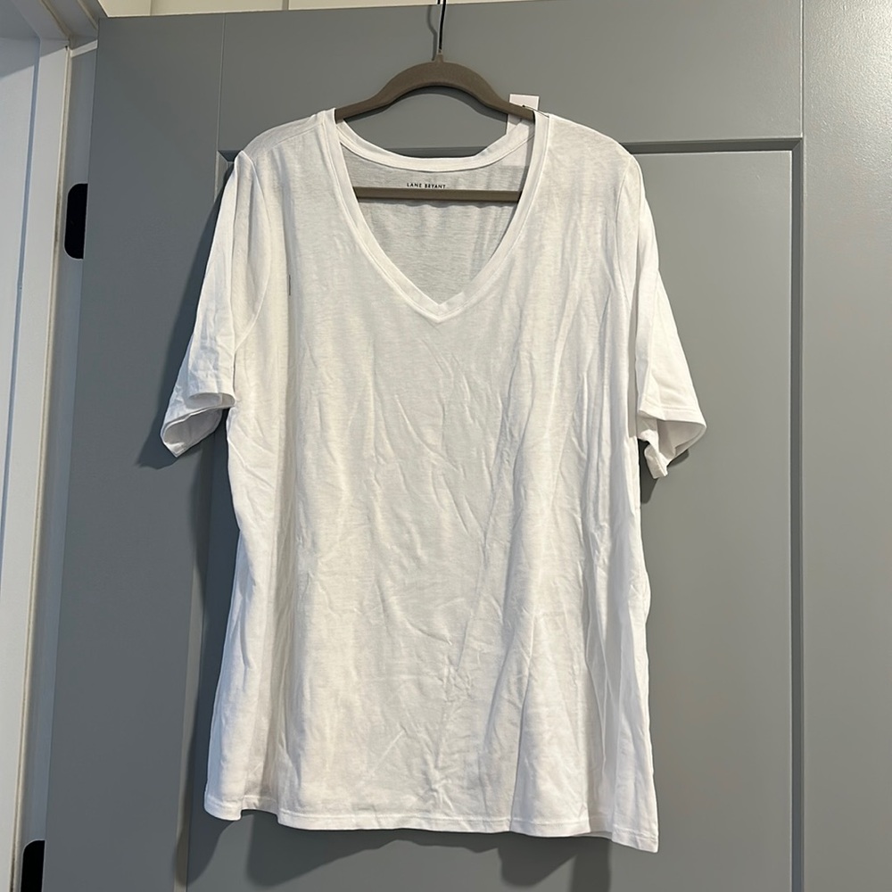 Lane Bryant Perfect Sleeve V-Neck Tee